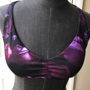 Popflex Dark Bloom Heartstrings Sports Bra NWT